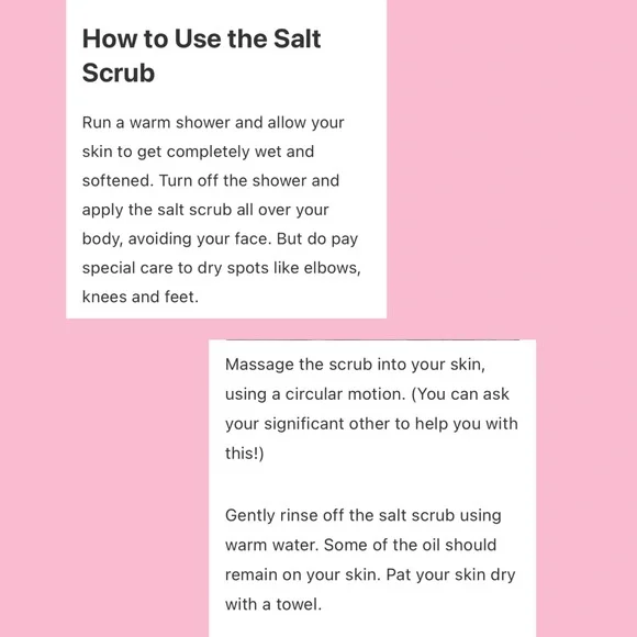 PINK HIMALAYAN SALT BODY SCRUB 4oz - Picture 2 of 2